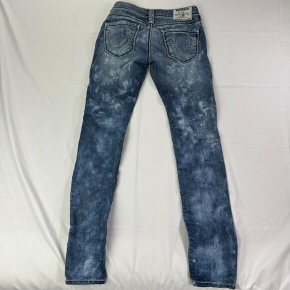 True Religion Cosmic Dust Stonewash Slim Jeans Size 25 Rtl $284 - Picture 7 of 7